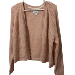 Croft & Barrow Women's Light Pink Knit Cardigan